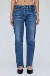 Moussy Harris Straight Jeans In Blue In Blue