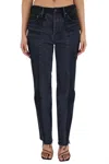 Moussy Hearthstone Straight Jean In Black In Black