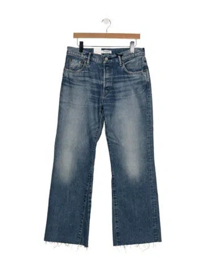 Pre-owned Moussy High-rise Flared Jeans W/ Tags In Blue