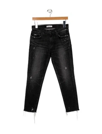 Pre-owned Moussy High-rise Skinny Leg Jeans In Black