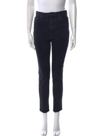 Pre-owned Moussy High-rise Skinny Leg Jeans In Black