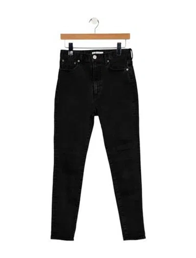 Pre-owned Moussy High-rise Skinny Leg Jeans In Black