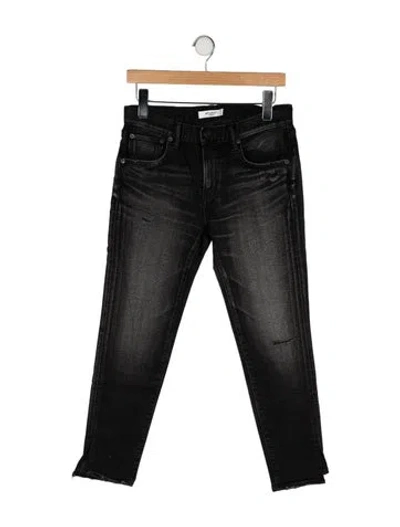Pre-owned Moussy High-rise Skinny Leg Jeans In Black