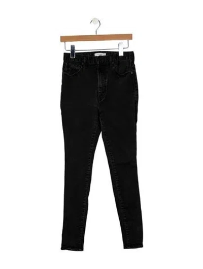 Pre-owned Moussy High-rise Skinny Leg Jeans In Black