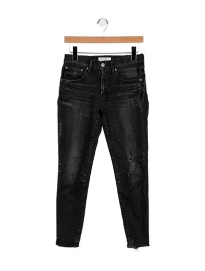 Pre-owned Moussy High-rise Skinny Leg Jeans In Black