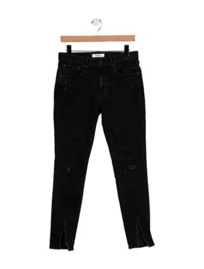 Pre-owned Moussy High-rise Skinny Leg Jeans In Black