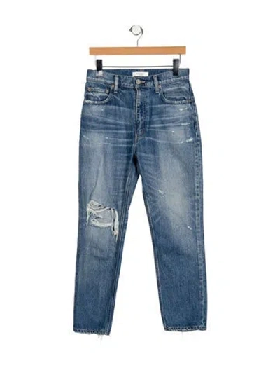 Pre-owned Moussy High-rise Skinny Leg Jeans In Blue