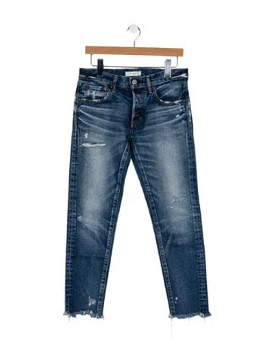 Pre-owned Moussy High-rise Skinny Leg Jeans In Blue