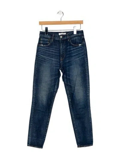 Pre-owned Moussy High-rise Skinny Leg Jeans In Blue