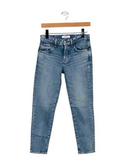 Pre-owned Moussy High-rise Skinny Leg Jeans In Blue