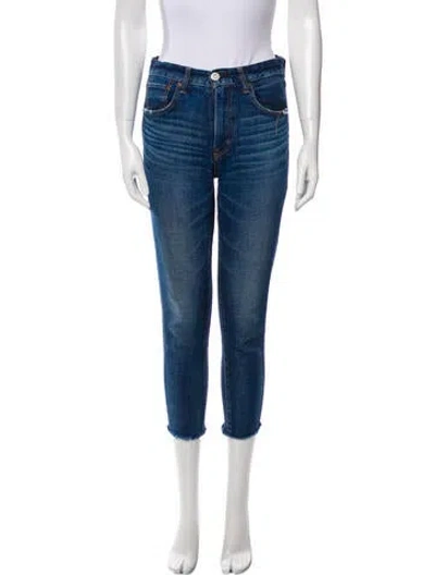 Pre-owned Moussy High-rise Skinny Leg Jeans In Blue