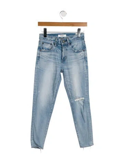 Pre-owned Moussy High-rise Skinny Leg Jeans In Blue
