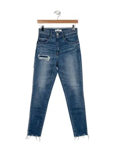 Pre-owned Moussy High-rise Skinny Leg Jeans In Blue