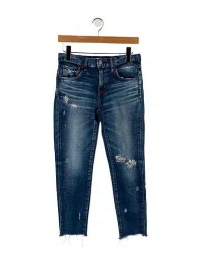 Pre-owned Moussy High-rise Skinny Leg Jeans In Blue
