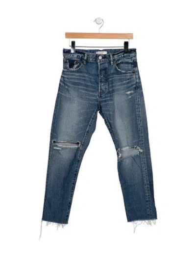 Pre-owned Moussy High-rise Skinny Leg Jeans In Blue