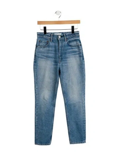 Pre-owned Moussy High-rise Skinny Leg Jeans In Blue