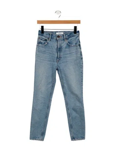Pre-owned Moussy High-rise Skinny Leg Jeans In Blue