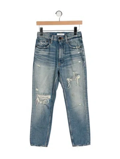 Pre-owned Moussy High-rise Skinny Leg Jeans In Blue