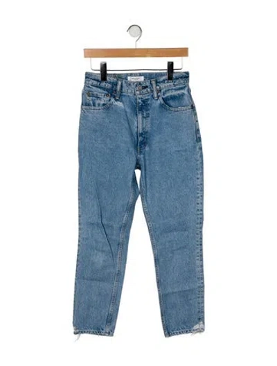 Pre-owned Moussy High-rise Skinny Leg Jeans In Blue
