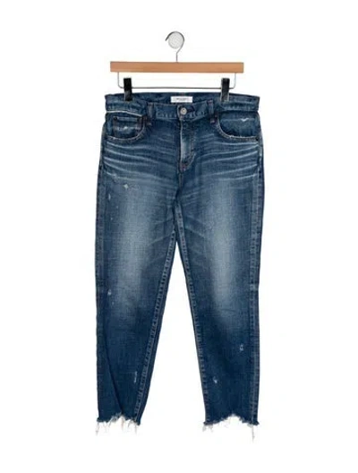 Pre-owned Moussy High-rise Skinny Leg Jeans In Blue