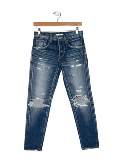 Pre-owned Moussy High-rise Skinny Leg Jeans In Blue