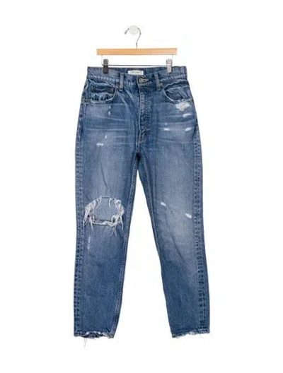 Pre-owned Moussy High-rise Skinny Leg Jeans In Blue