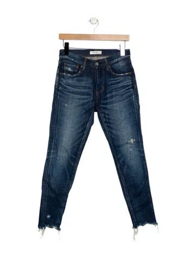 Pre-owned Moussy High-rise Skinny Leg Jeans In Blue