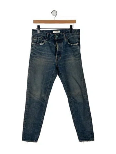 Pre-owned Moussy High-rise Skinny Leg Jeans In Blue