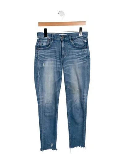 Pre-owned Moussy High-rise Skinny Leg Jeans In Blue