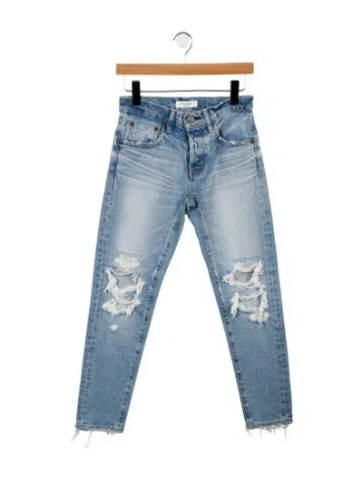 Pre-owned Moussy High-rise Skinny Leg Jeans In Blue
