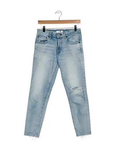 Pre-owned Moussy High-rise Skinny Leg Jeans In Blue