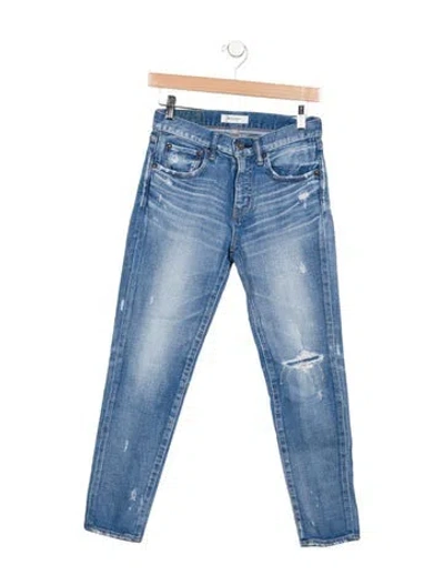 Pre-owned Moussy High-rise Skinny Leg Jeans In Blue