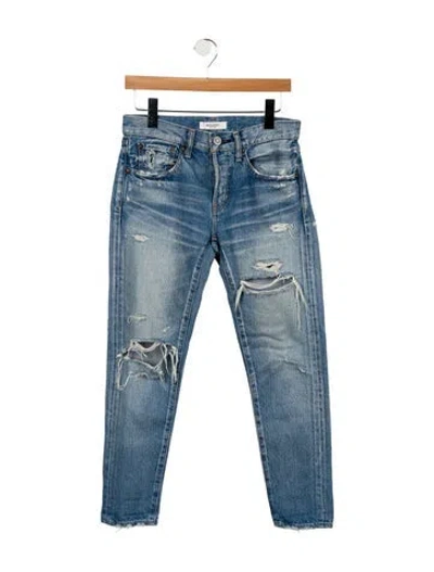 Pre-owned Moussy High-rise Skinny Leg Jeans In Blue