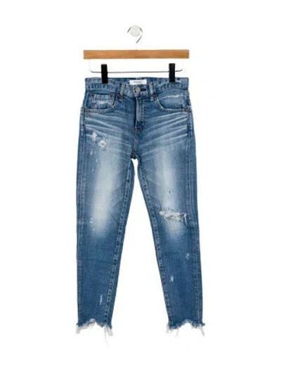 Pre-owned Moussy High-rise Skinny Leg Jeans In Blue