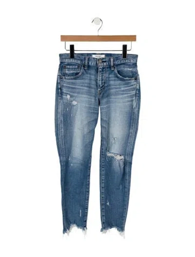 Pre-owned Moussy High-rise Skinny Leg Jeans In Blue