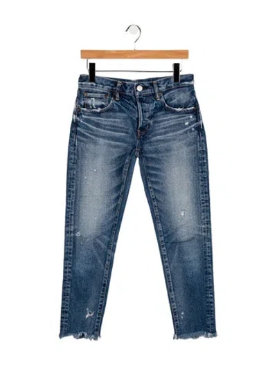 Pre-owned Moussy High-rise Skinny Leg Jeans In Blue