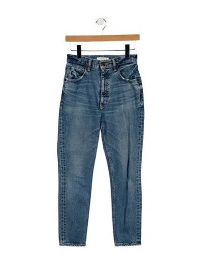 Pre-owned Moussy High-rise Skinny Leg Jeans In Blue