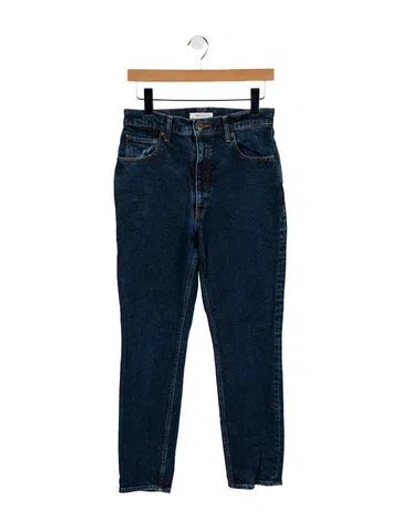 Pre-owned Moussy High-rise Skinny Leg Jeans In Blue