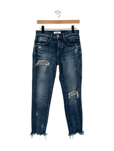 Pre-owned Moussy High-rise Skinny Leg Jeans In Blue