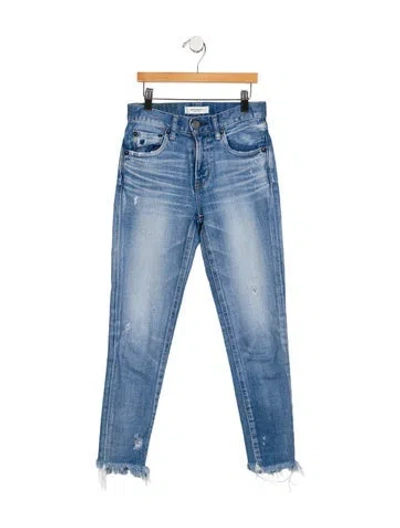 Pre-owned Moussy High-rise Skinny Leg Jeans In Blue