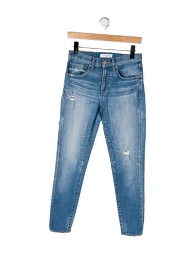 Pre-owned Moussy High-rise Skinny Leg Jeans In Blue