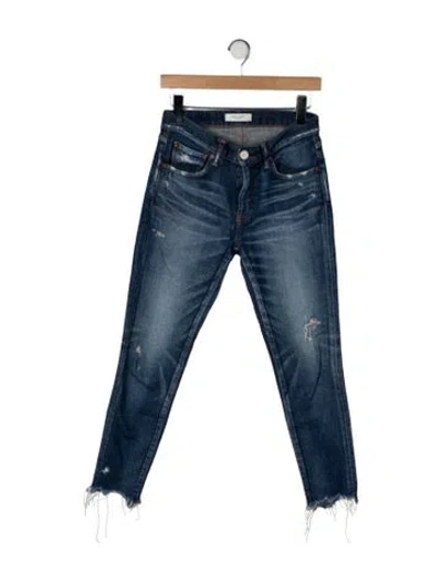 Pre-owned Moussy High-rise Skinny Leg Jeans In Blue