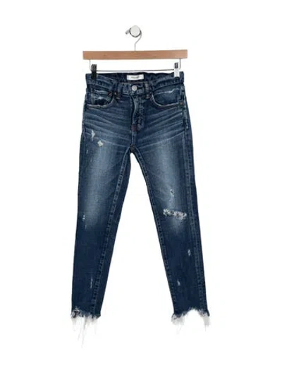 Pre-owned Moussy High-rise Skinny Leg Jeans In Blue