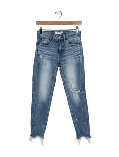 Pre-owned Moussy High-rise Skinny Leg Jeans In Blue