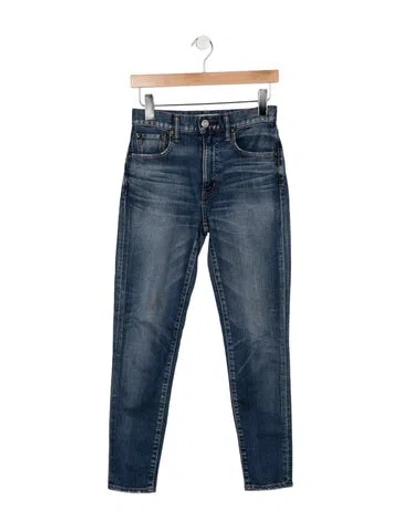 Pre-owned Moussy High-rise Skinny Leg Jeans In Blue