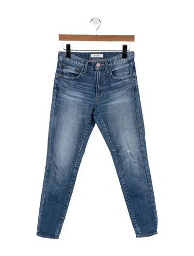 Pre-owned Moussy High-rise Skinny Leg Jeans In Blue
