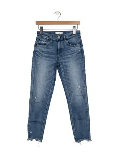 Pre-owned Moussy High-rise Skinny Leg Jeans In Blue