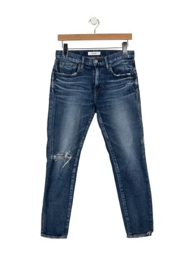 Pre-owned Moussy High-rise Skinny Leg Jeans In Blue