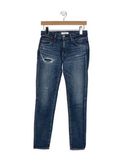Pre-owned Moussy High-rise Skinny Leg Jeans In Blue