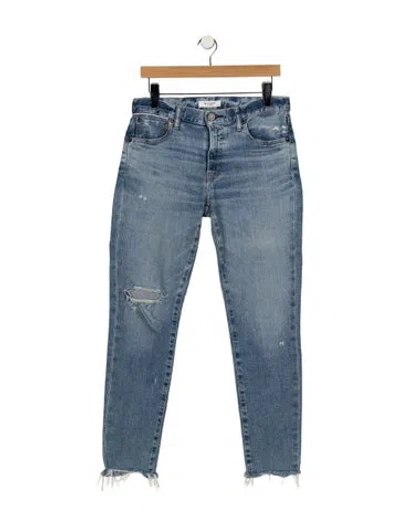 Pre-owned Moussy High-rise Skinny Leg Jeans In Blue